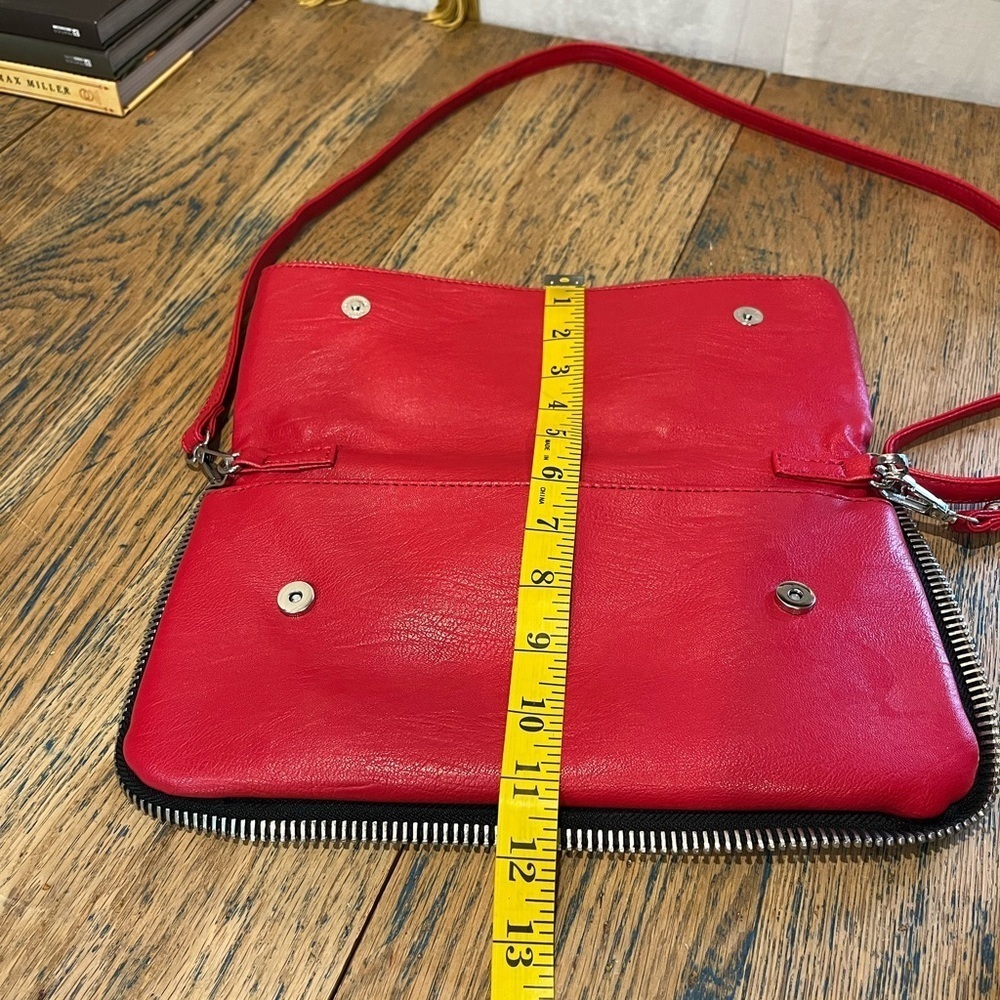 POUR QUOI? • Sac bandoulière pliable rouge - Picture 10 of 10
